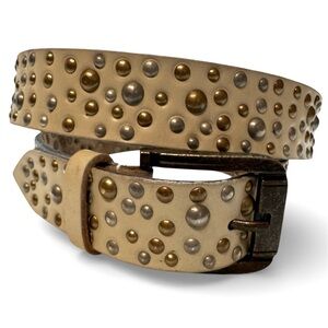 Studded Leather Belt XL